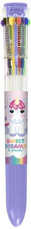 Długopis 10 kolorowy Jednorożce unicorn Sweet Dreams