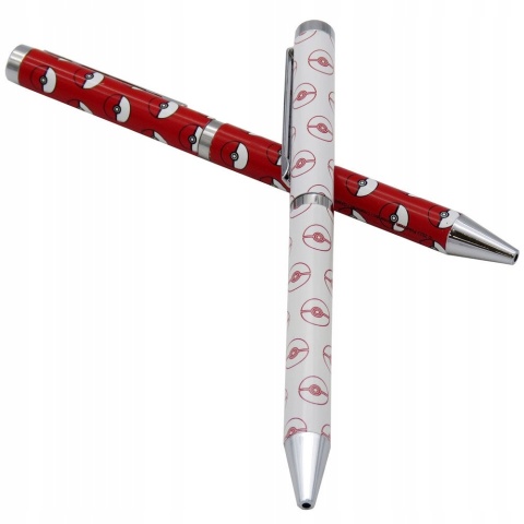 Długopis automatyczny POKEMON pokeball oficjalny 2 szt w pudełku