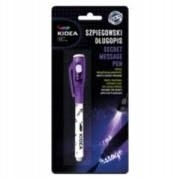 Długopis szpiegowski z niewidzialnym tuszem i lampką UV Kidea