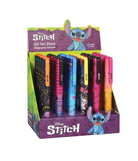 Długopis żelowy oil gel zestaw LILO I STITCH Stich Black 91361PTR 6 szt