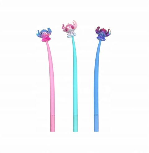 Długopis żelowy silikonowy Flexy Stitch Patio z toperem figurką Stich 1 szt
