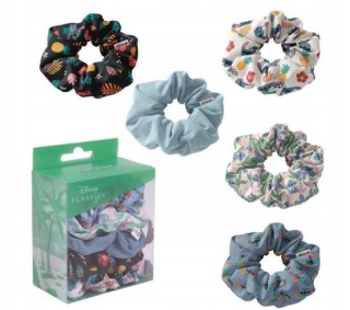 Gumki Stich frotki scrunchies Lilo I Stitch zestaw 5 szt