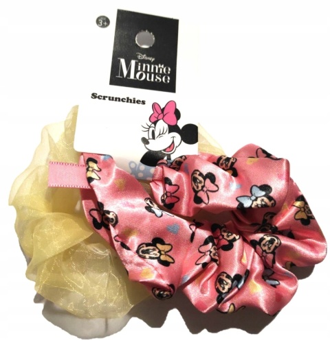 Gumki do włosów frotki scrunchies MYSZKA MINNIE