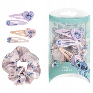 Gumki spinki Stich frotki scrunchies Lilo I Stitch zestaw 5 szt