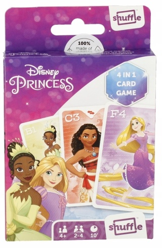 Karty Księżniczki Disney 4w1 Shuffle fun Snap, pary, gry akcji