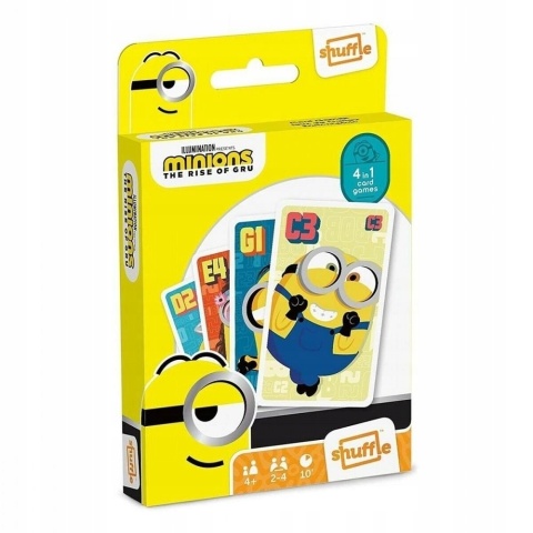 Karty MINIONKI 3w1 Shuffle fun Snap, pary, gry akcji