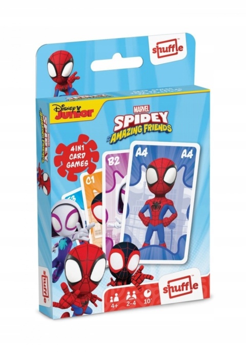 Karty Spidey Spiderman 3w1 Shuffle fun Snap, pary, gry akcji