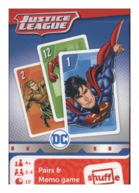 Karty gry czarny Piotruś memo Liga Sprawiedliwości Avengers Batman Superman