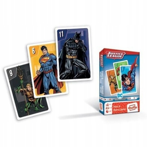 Karty gry czarny Piotruś memo Liga Sprawiedliwości Avengers Batman Superman