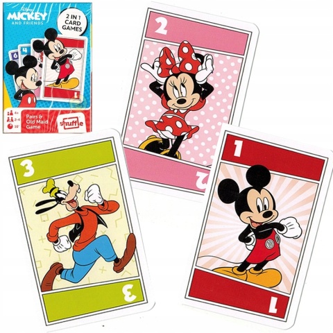 Karty gry czarny Piotruś memo MYSZKA MICKEY MIKI
