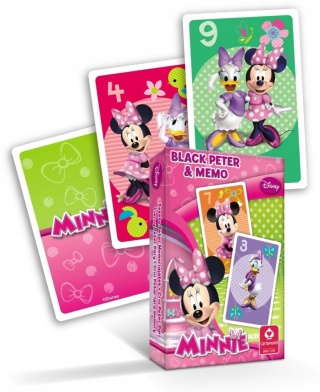 Karty gry czarny Piotruś memo Myszka Minnie