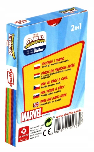 Karty gry czarny Piotruś memo Spidey Spiderman