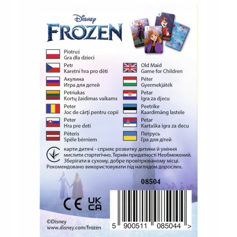 Karty gry czarny Piotruś memo Trefl Kraina Lodu Frozen