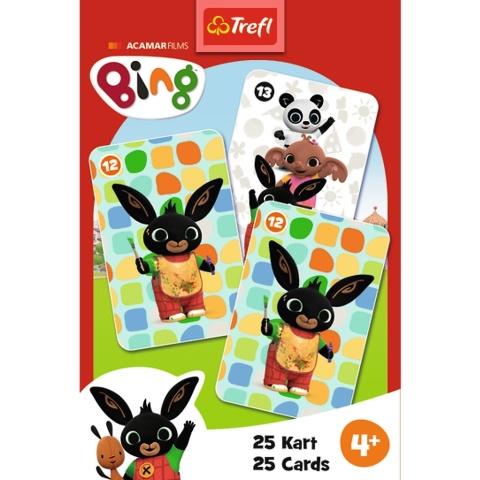 Karty gry czarny Piotruś memo Trefl Królik Bing