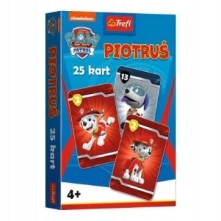 Karty gry czarny Piotruś memo Trefl Psi Patrol