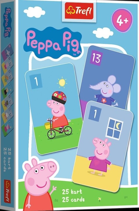 Karty gry czarny Piotruś memo Trefl Świnka Peppa