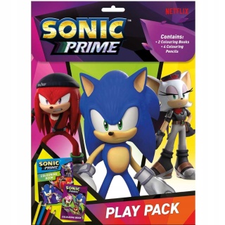 Kolorowanka 2 szt zestaw kreatywny z kredkami jeż SONIC