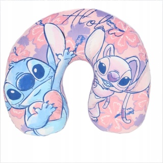 LILO I STITCH Podróżna poduszka welurowa rogal Andzia Stich