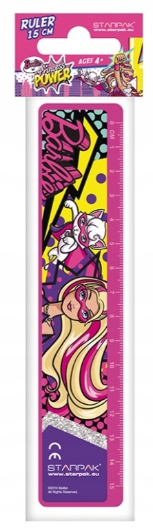 Linijka 15 cm BARBIE kotek