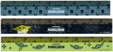 Linijka szkolna Star Wars Mandalorian 1 szt mix 20 cm Linijka szkolna Star Wars Mandalorian 1 szt mix 20 cm