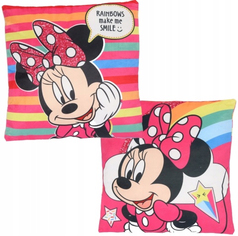 MYSZKA MINNIE poduszka dwustronna jasiek 40x40cm MYSZKA MINNIE poduszka dwustronna jasiek 40x40cm