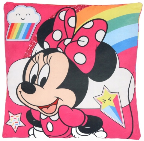 MYSZKA MINNIE poduszka dwustronna jasiek 40x40cm MYSZKA MINNIE poduszka dwustronna jasiek 40x40cm