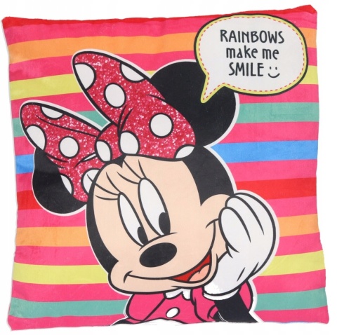MYSZKA MINNIE poduszka dwustronna jasiek 40x40cm MYSZKA MINNIE poduszka dwustronna jasiek 40x40cm
