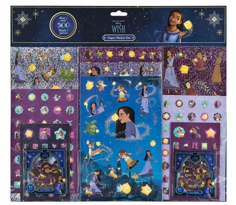 Naklejki metaliczne wypukłe Wish Życzenie Disney 500 szt