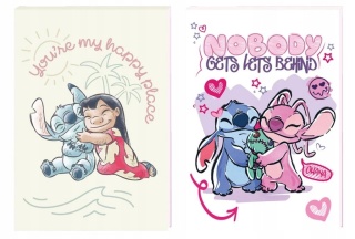 Notes notatnik A6 30k kolorowy zadruk Lilo i Stitch Stich i Angel 2 szt