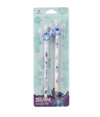 Ołówek z gumką i toperem Stitch Lilo I Stich happy 2 szt