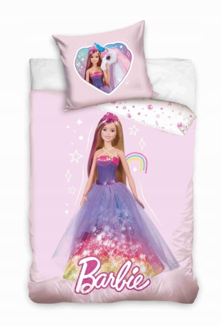 Pościel bawełniana komplet dwustronna 100x135 + 40x60 Barbie