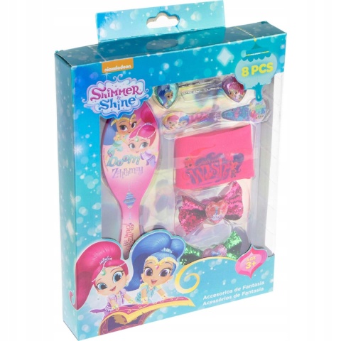Szczotka do włosów spinki gumki SHIMMER I SHINE