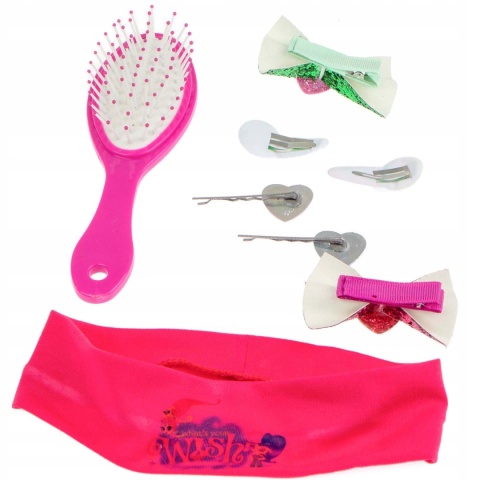 Szczotka do włosów spinki gumki SHIMMER I SHINE