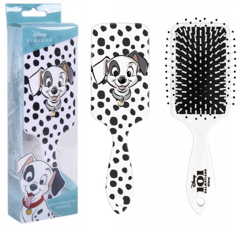 Szczotka do włosów z rączką 101 Dalmatyńczyków piesek
