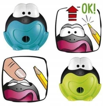 Temperówka strugaczka z pojemnikiem żabka z ruchomymi oczami Maped