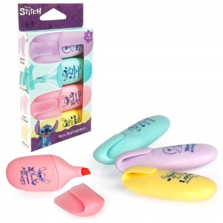 ZAKREŚLACZE MINI FASHION 4 KOLORY STITCH DISNEYCOOLPACK