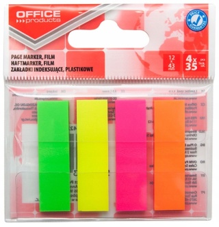 Zakładki indeksujące znaczniki karteczki fluorescencyjne 12x43 140 szt