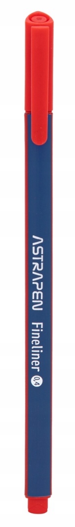 Cienkopis kreślarski trójkątny uchwyt czerwony 0,4 mm 1 szt Astrapen