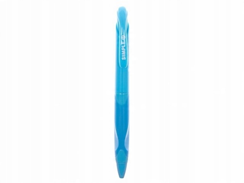 Długopis automatyczny z gumowym uchwytem ASTRA Velvet 1 mm niebieski 3 szt