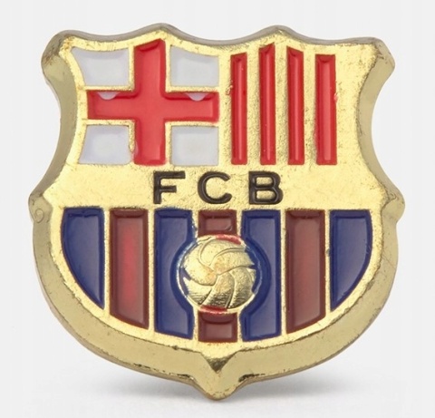 FC BARCELONA Barca brelok breloczek zawieszka do kluczy + przypinka metal