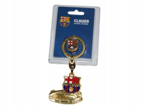 FC BARCELONA Barca brelok breloczek zawieszka do kluczy + przypinka metal