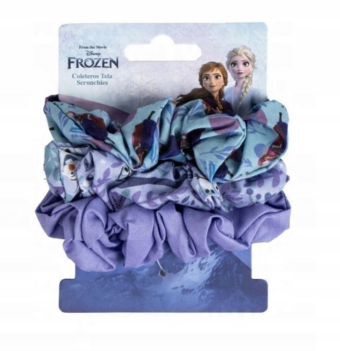 Gumki frotki scrunchies Kraina Lody Frozen zestaw 3 szt