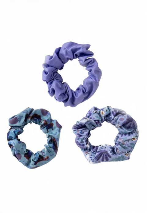 Gumki frotki scrunchies Kraina Lody Frozen zestaw 3 szt