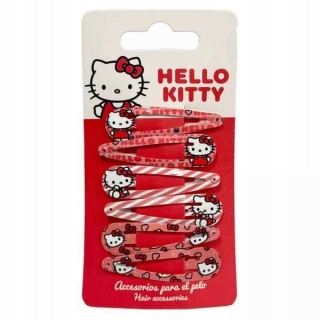 HELLO KITTY KOTEK spinki do włosów 6 SZT