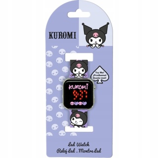 Hello Kitty My melody Kuromi kotek zegarek dziecięcy na rękę cyfrowy LED