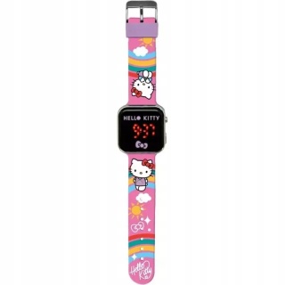 Hello Kitty kotek zegarek dziecięcy na rękę cyfrowy LED
