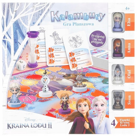KRAINA LODU II Frozen kalambury gra planszowa pionki figurki Cartamundi