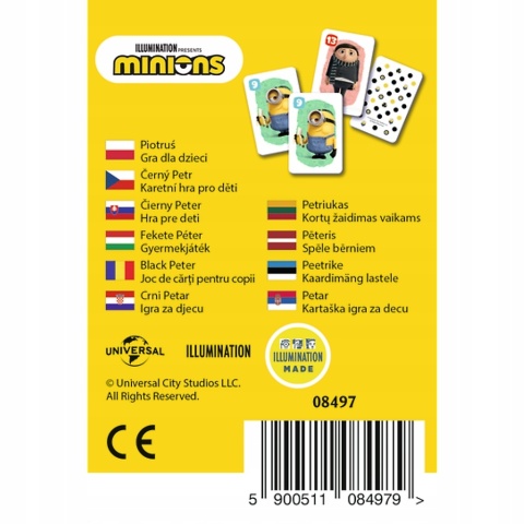 Karty gry czarny Piotruś memo MINIONKI Trefl