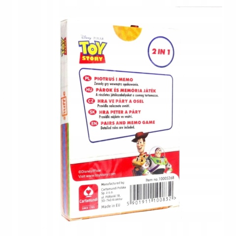 Karty gry czarny Piotruś memo TOY STORY