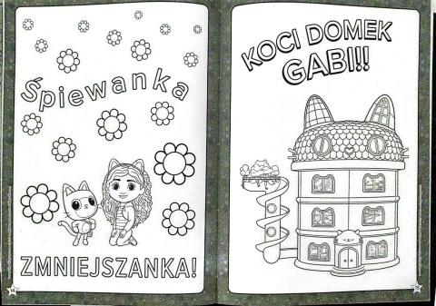 Kolorowanka z naklejkami KOCI DOMEK GABI książecz-kot-ka ponad 100 naklejek